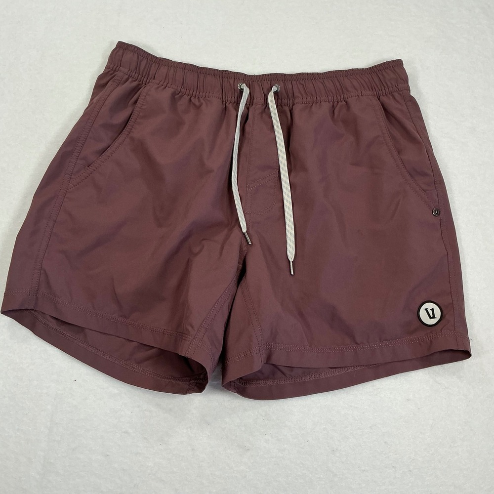 Vuori Kore Shorts Mens Small Mahogany Red Brown Lined Athletic Training 5 Inseam